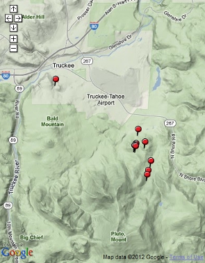 Click for full map of promotional Northstar vacation rentals